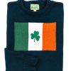 Kiel James Patrick Irish Shamrock Flag Sweater New