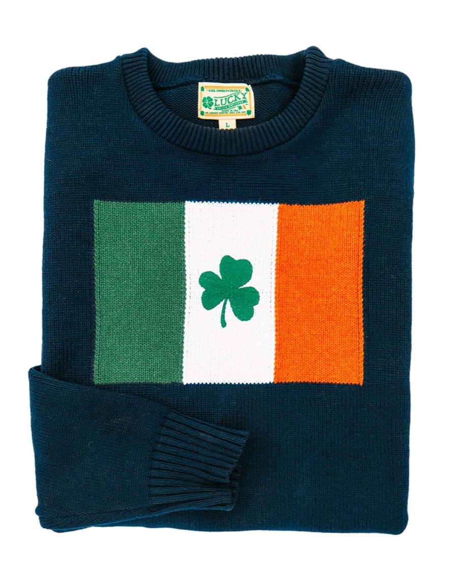 Kiel James Patrick Irish Shamrock Flag Sweater New