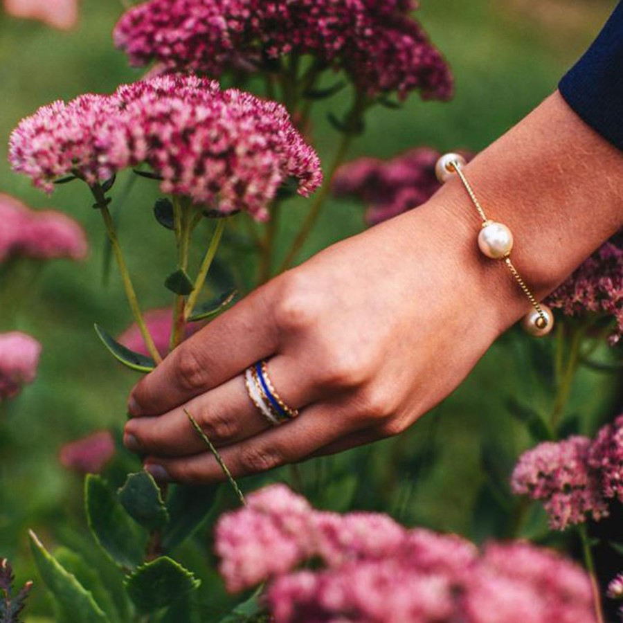 Kiel James Patrick Scalloped Ring -Navy Wholesale