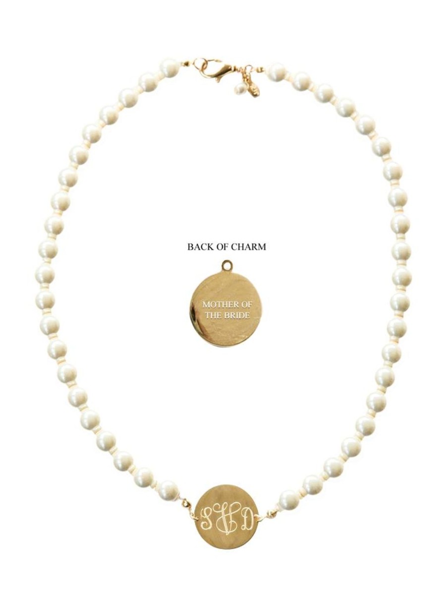 Kiel James Patrick Pearl Monogram Wedding Necklace Clearance