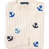 Kiel James Patrick Anchors Away Cable Knit Sweater Hot