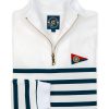 Kiel James Patrick The Saltwater Striped Quarterzip- Men'S Online