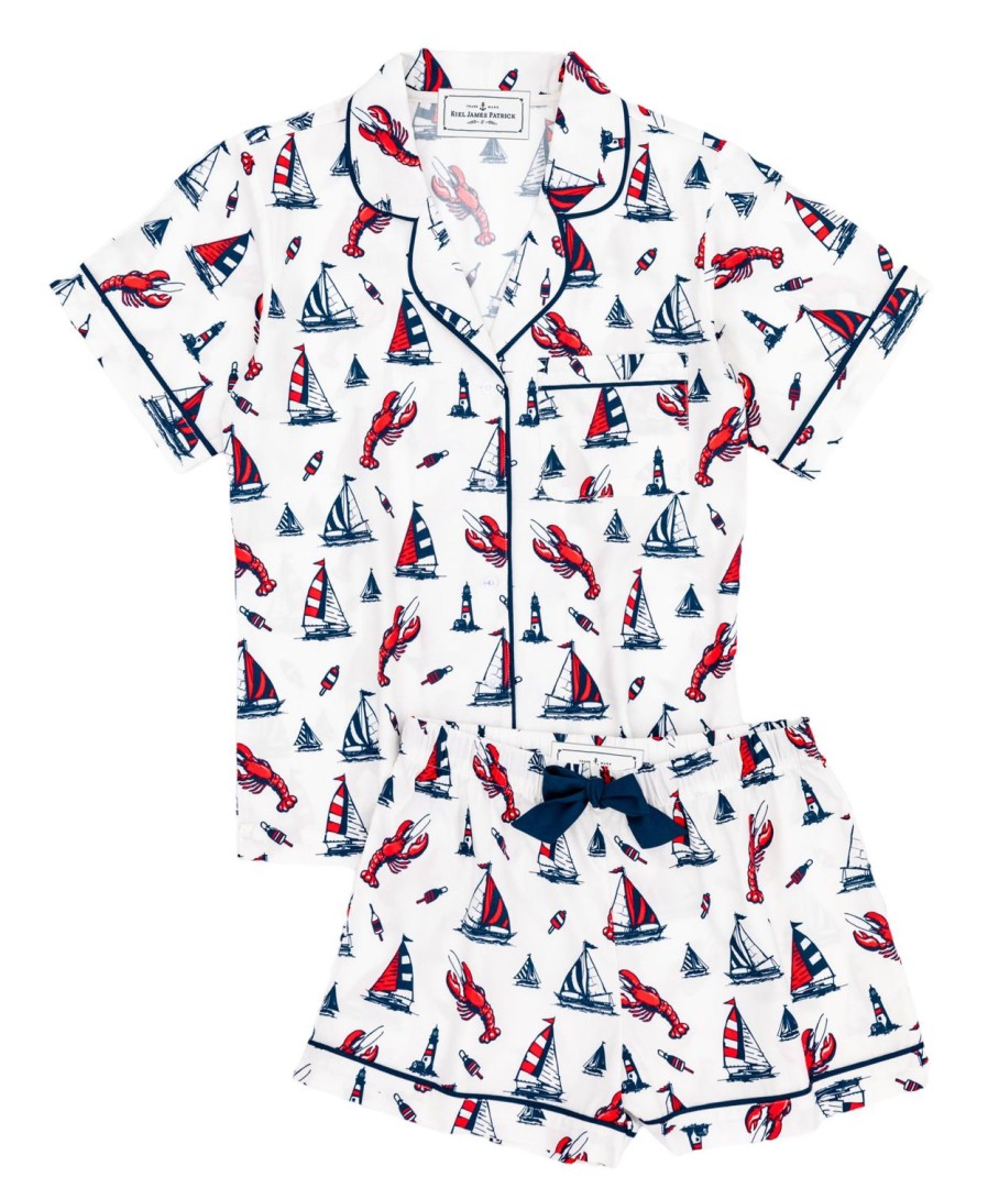 Kiel James Patrick Lobster Buoy Drawstring Shorts Pajama Set Online