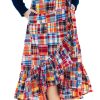 Kiel James Patrick Nantucket Soiree Madras Skirt Hot