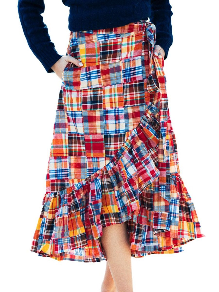 Kiel James Patrick Nantucket Soiree Madras Skirt Hot