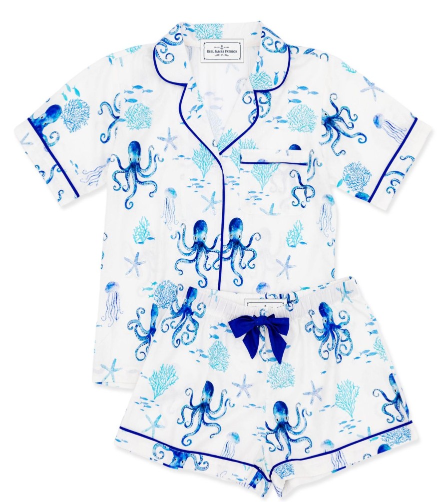 Kiel James Patrick Octopus Garden Drawstring Shorts Pajama Set Online