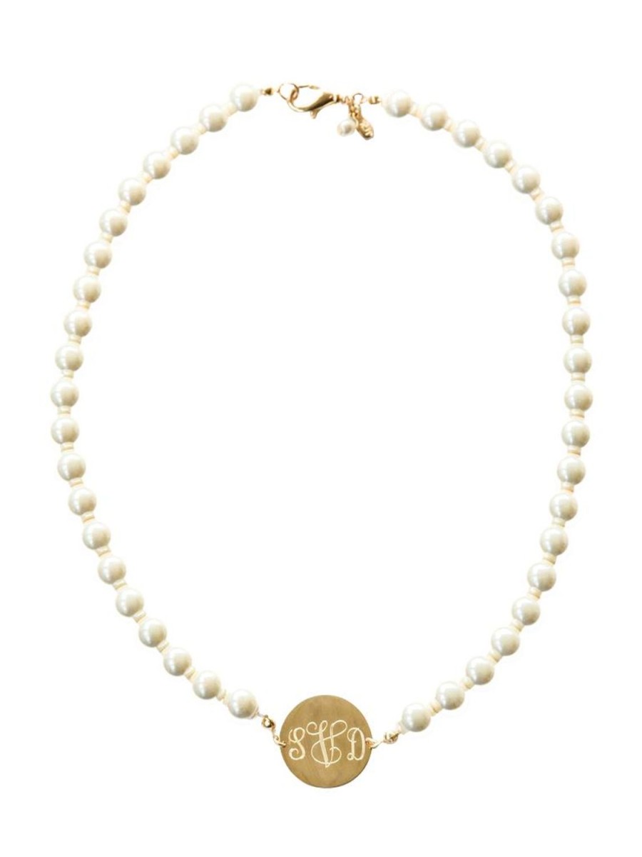 Kiel James Patrick Pearl Monogram Necklace Hot