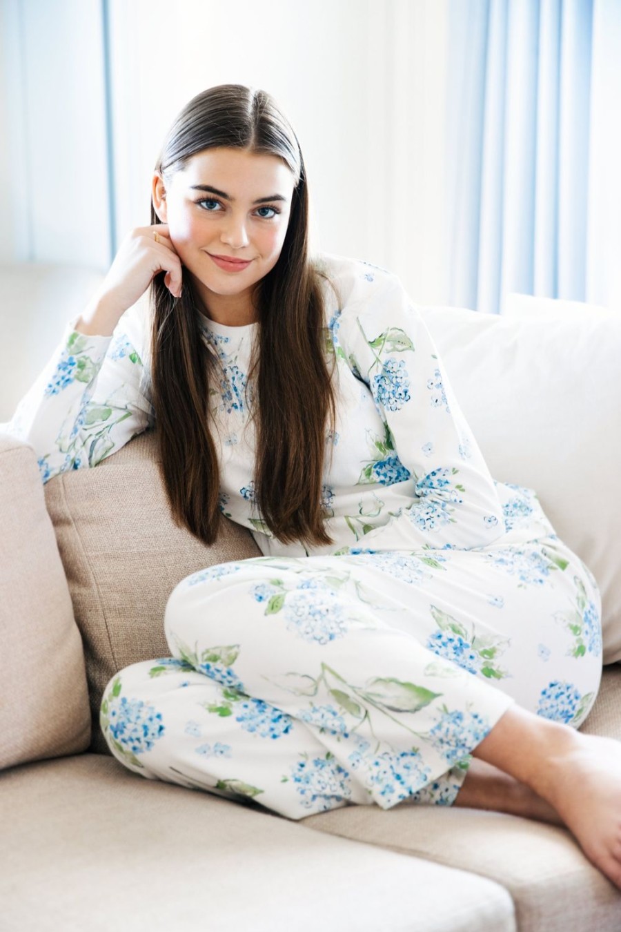 Kiel James Patrick Hydrangea Bloom Pajama Set Online