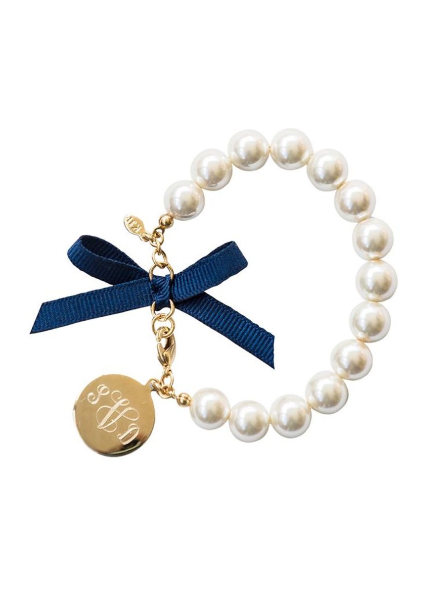 Kiel James Patrick Classy Girls Wear Pearls Monogram Bracelet Wholesale