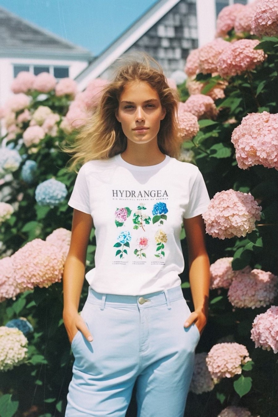 Kiel James Patrick Hydrangea Blooms T-Shirt- Women'S Best