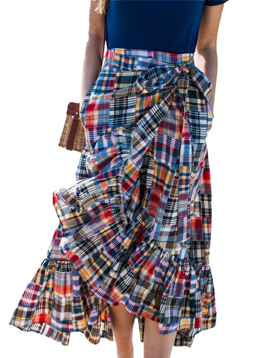 Kiel James Patrick Jacqueline Patchwork Madras Skirt Online