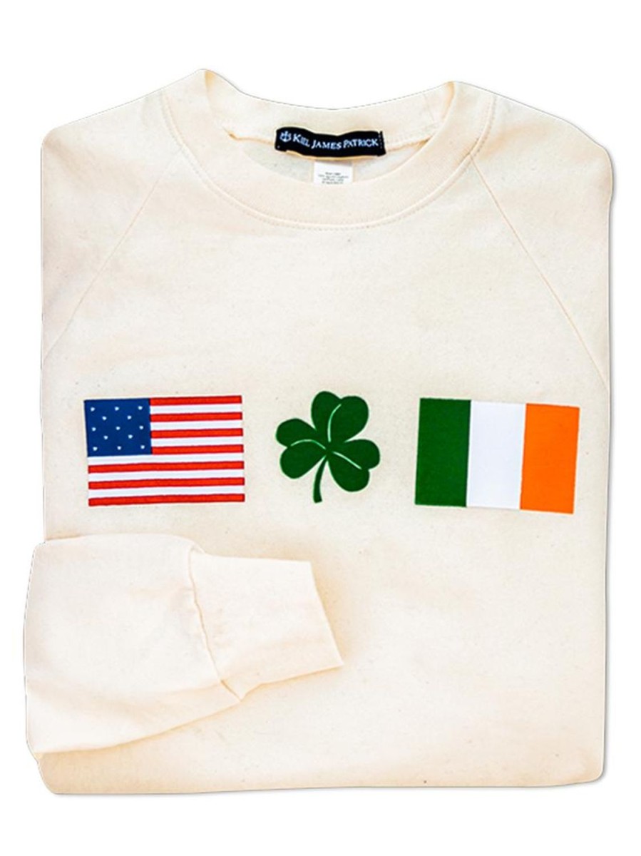 Kiel James Patrick Irish American Sweatshirt - Cream Online