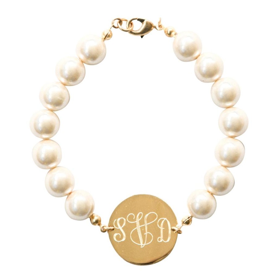 Kiel James Patrick Pearl Monogram Bracelet New