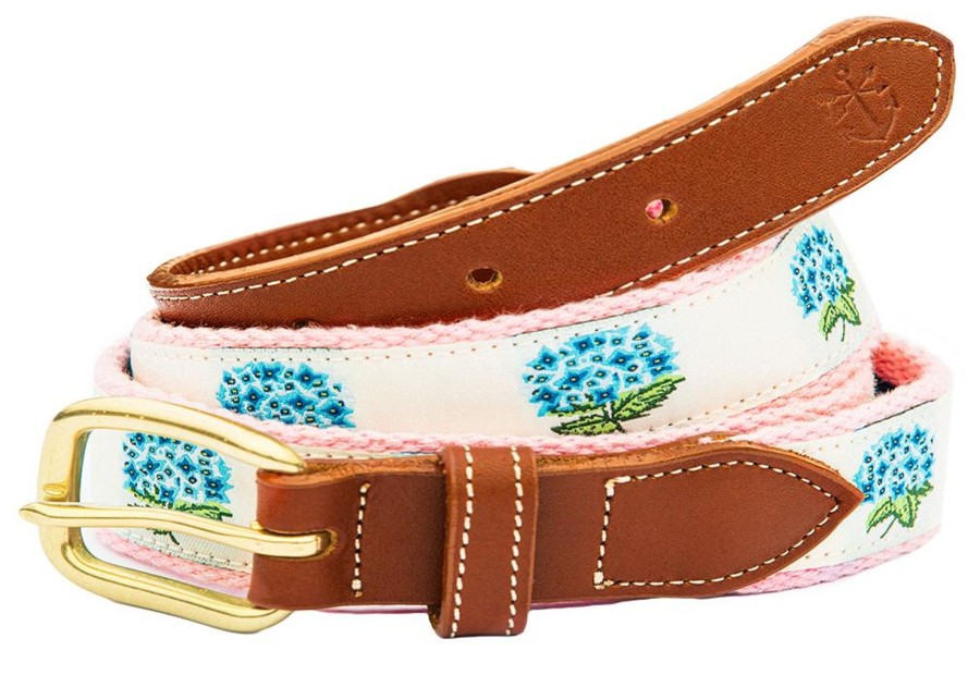 Kiel James Patrick Hydrangea Bloom Women'S Ribbon Belt New