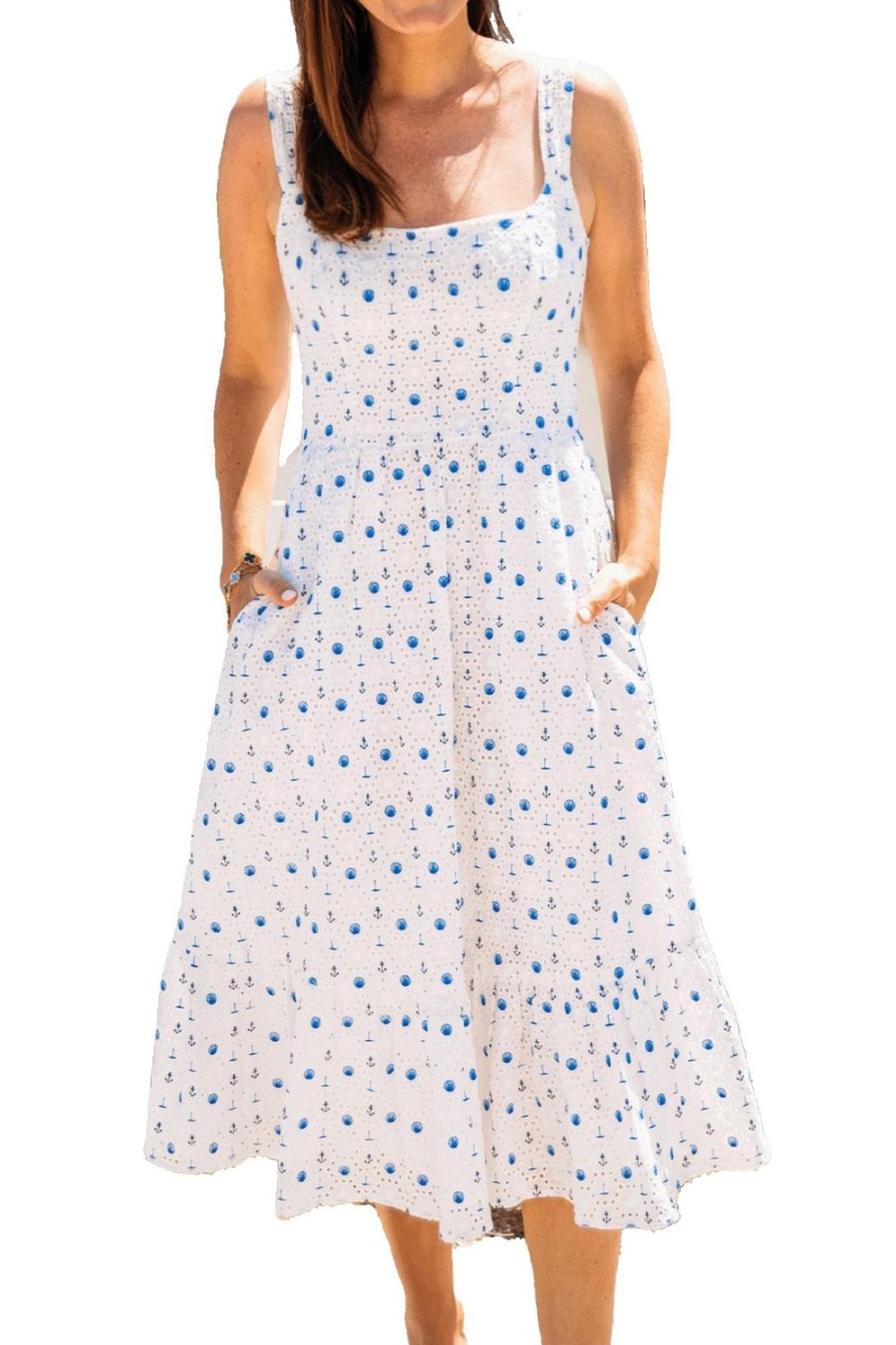 Kiel James Patrick The Beachcomber Eyelet Dress Online