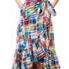 Kiel James Patrick Montauk Patchwork Madras Skirt Hot