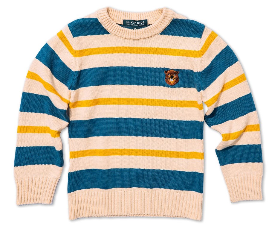 Kiel James Patrick Wilderness Beaver Striped Kids Sweater Wholesale