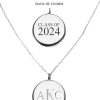 Kiel James Patrick Silver Class Of 2024 Monogram Pendant Online