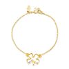 Kiel James Patrick The Gold Four Leaf Clover Bracelet New