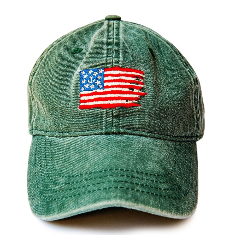 Kiel James Patrick Old Glory Hat- Green Hot