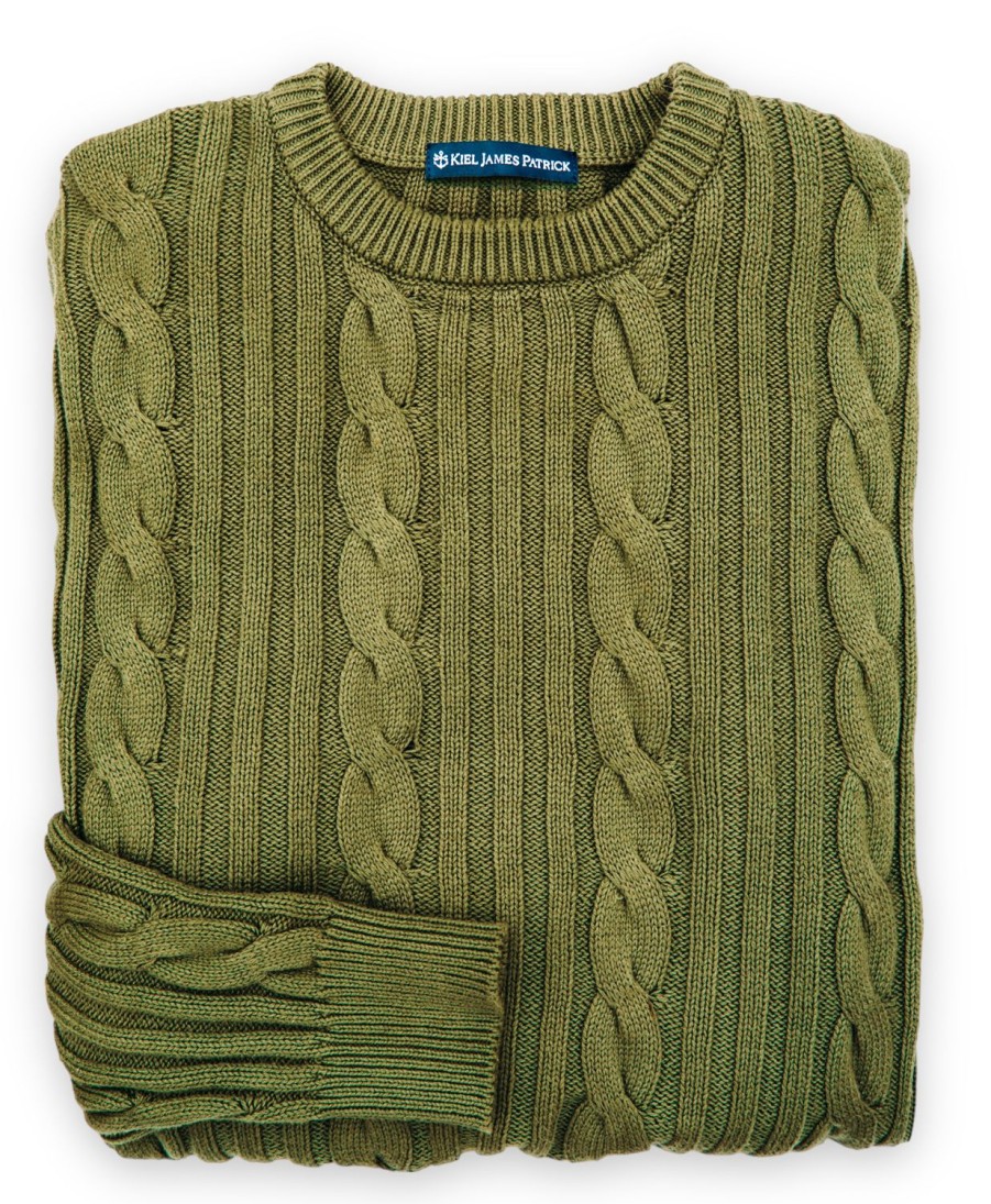 Kiel James Patrick The Bedford Cable Knit Sweater Wholesale