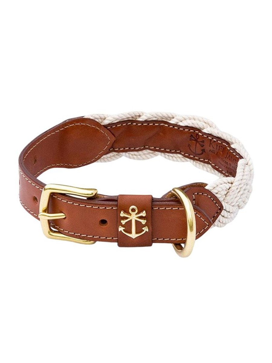 Kiel James Patrick The Knotty Dog Collar- White Wholesale