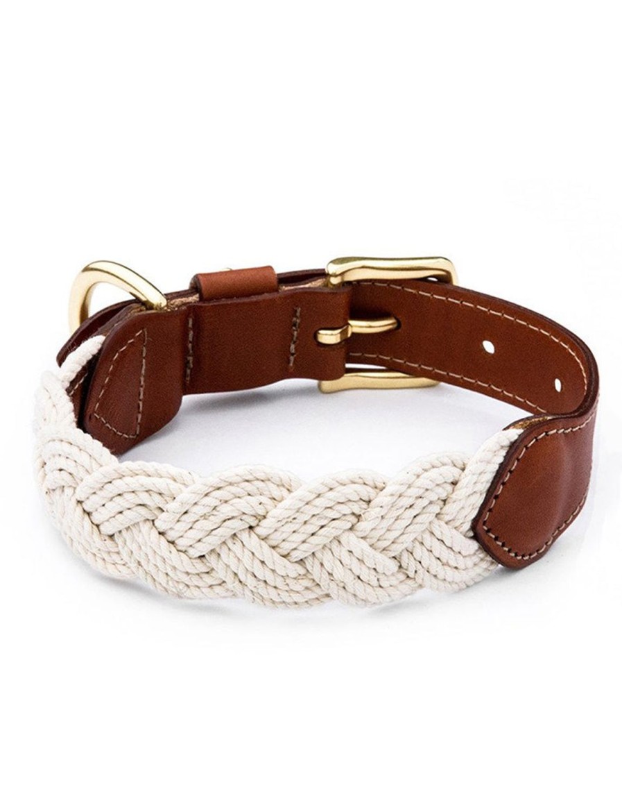 Kiel James Patrick The Knotty Dog Collar- White Wholesale