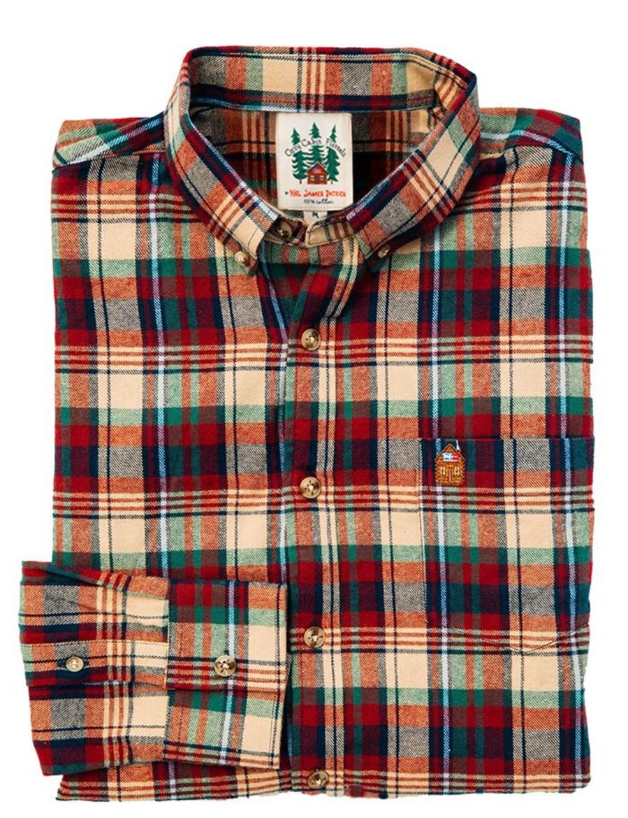 Kiel James Patrick Apple Cinnamon Flannel Shirt Clearance