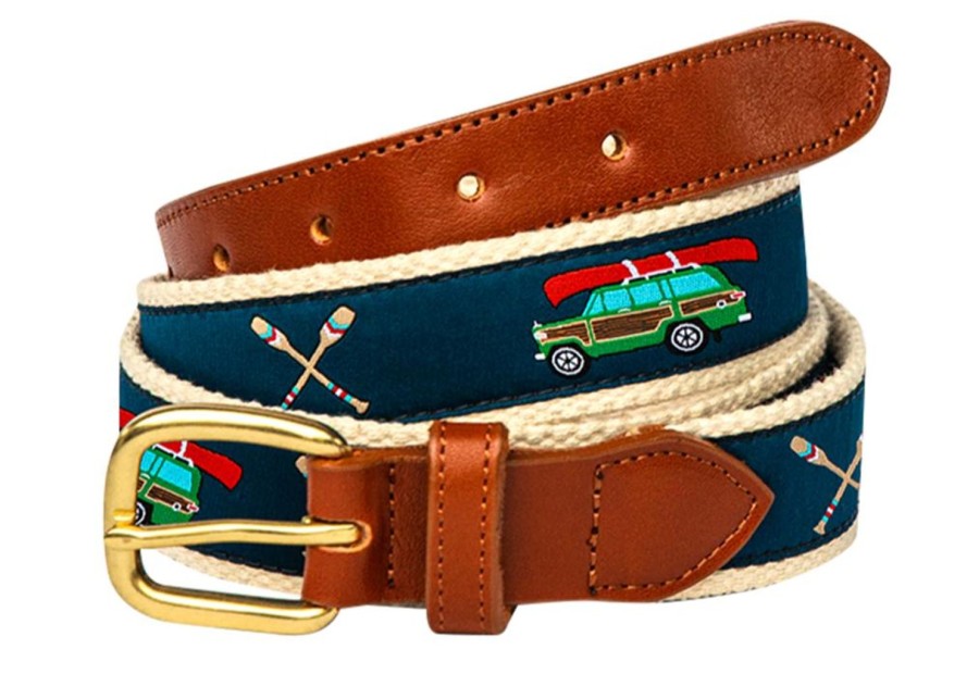 Kiel James Patrick Woody Ribbon Belt New