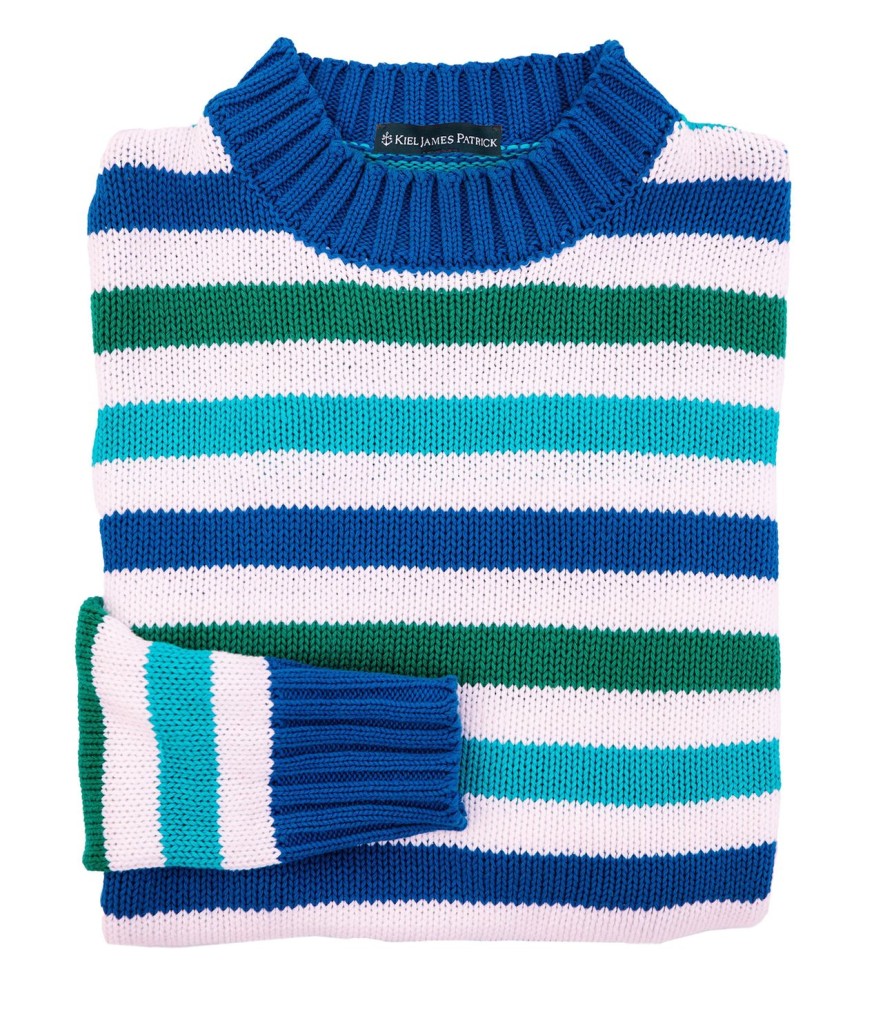 Kiel James Patrick The Ocean Lagoon Striped Sweater Best