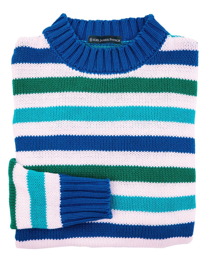 Kiel James Patrick The Ocean Lagoon Striped Sweater Best