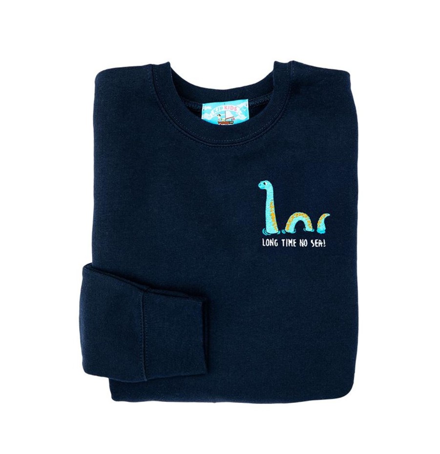 Kiel James Patrick Long Time No Sea Embroidered Kids Sweatshirt Clearance