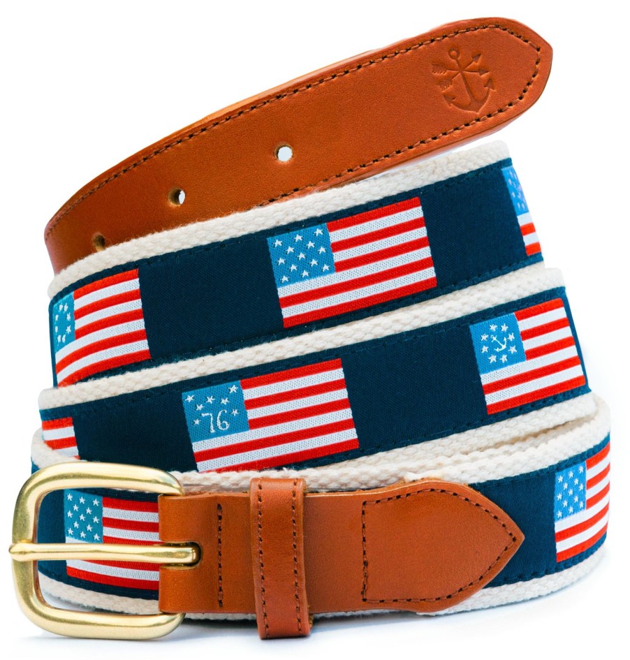 Kiel James Patrick Old Glory Ribbon Belt New